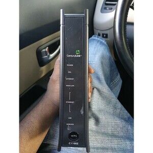 CenturyLink ZyXEL C1100Z 802.11n Wireless Modem Router No power cord or cables